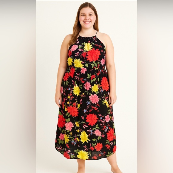 Old Navy Dresses & Skirts - Old Navy Black Floral Dress